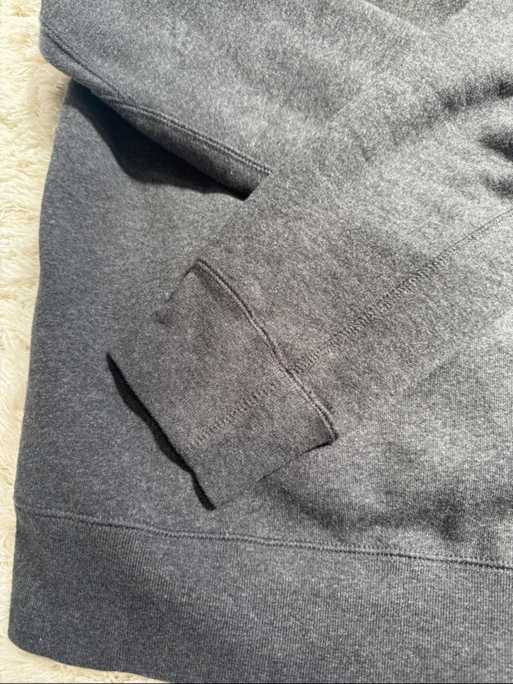 Men's Burberry Charcoal Gray Hooded Sweatshirt - Picture 5 of 8